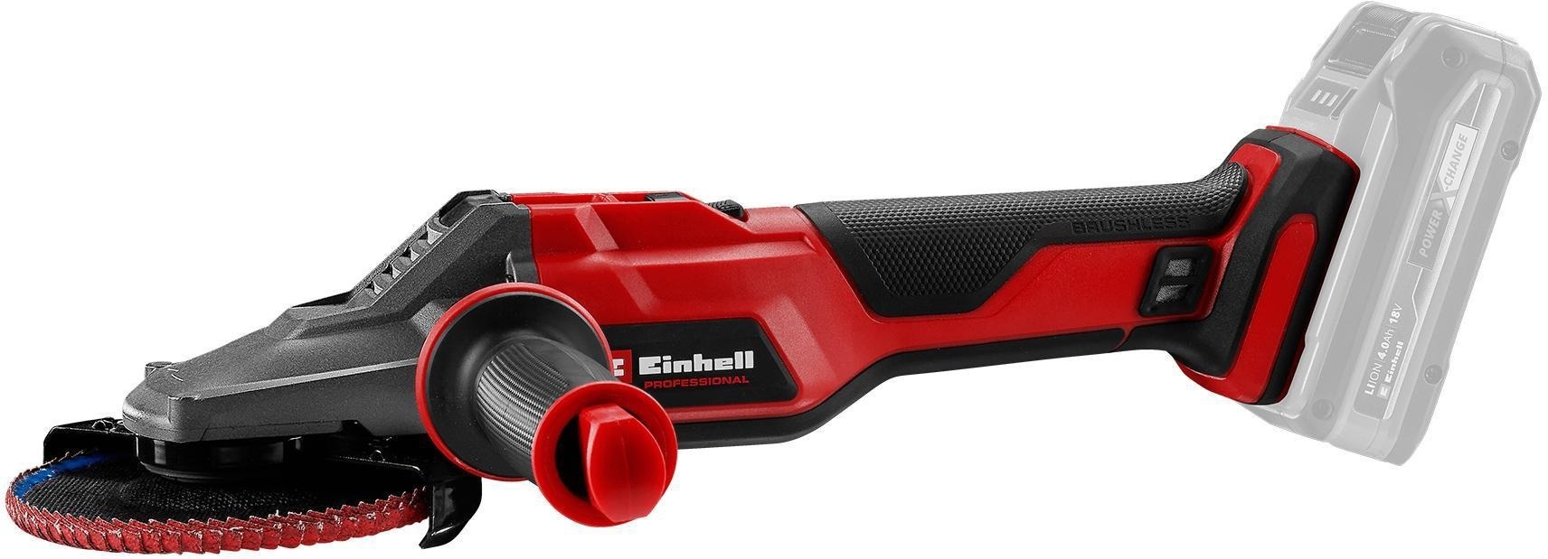 Шлифмашина угловая аккумуляторная Einhell TP-AG 18/125 F Li BL (без АКБ и ЗУ), (4431175) фото 