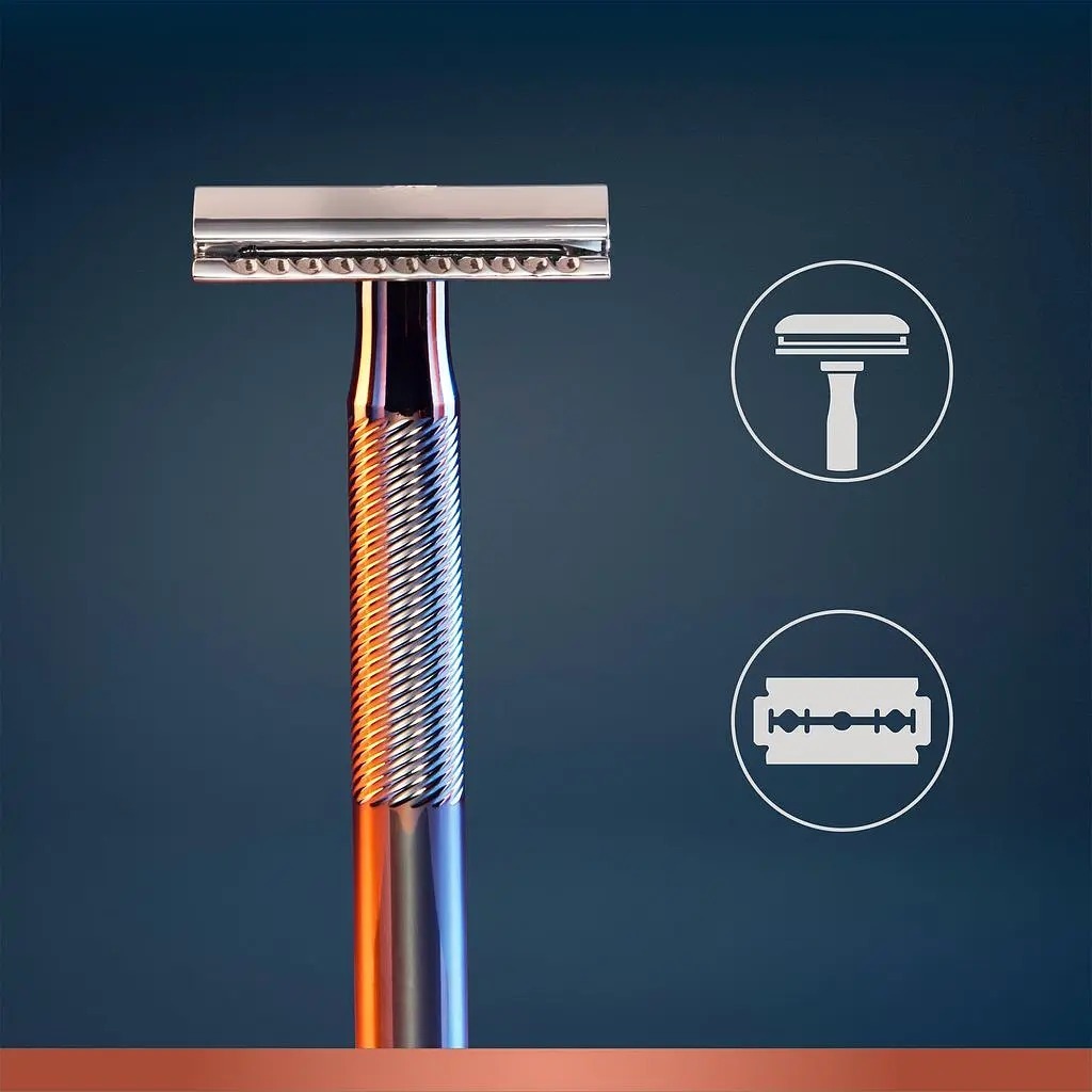 Безпечна бритва Gillette King C з 5 змінними лезамифото6