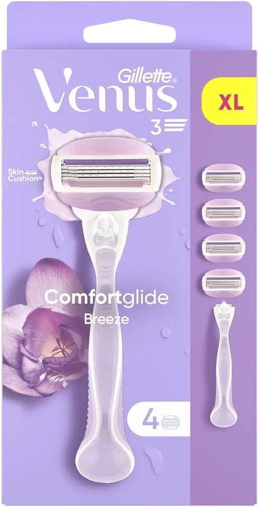 Бритва Gillette Venus ComfortGlide Breeze с 4 сменными картриджами фото 2