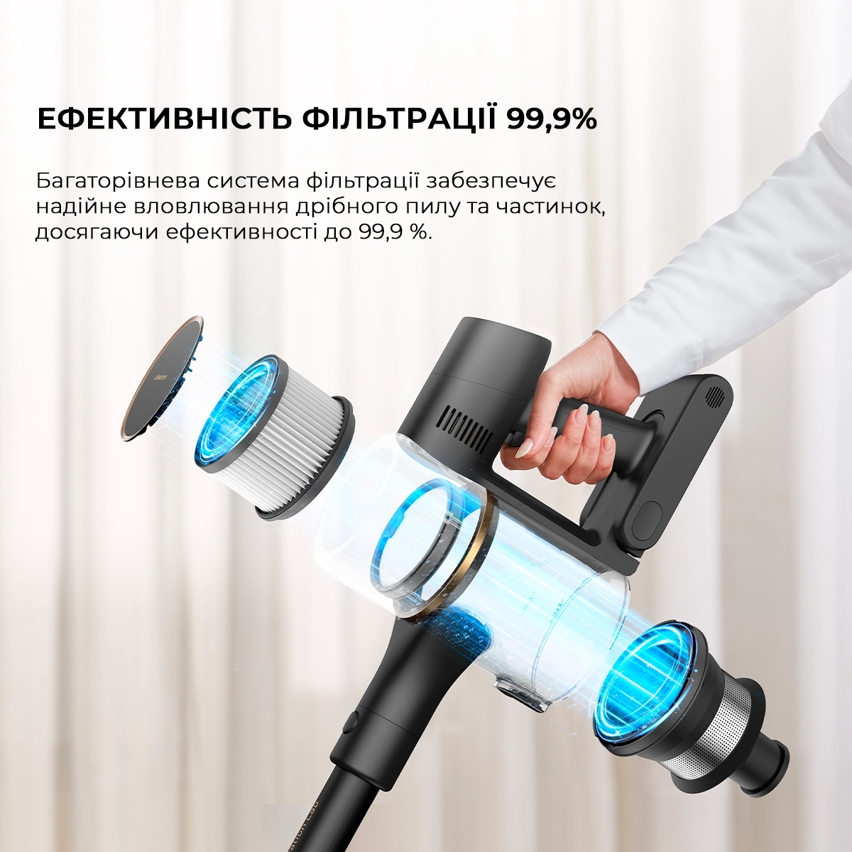 Аккумуляторный пылесос Dreame R10 PRO Aqua VZV15A фото