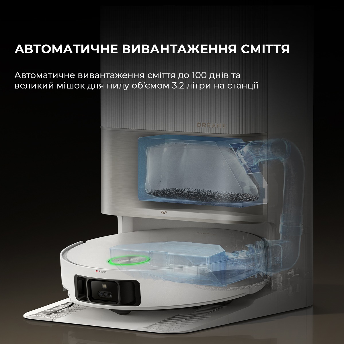 Робот пилосос Dreame X50 ULTRA COMPL RLX85CE-4-WHфото14