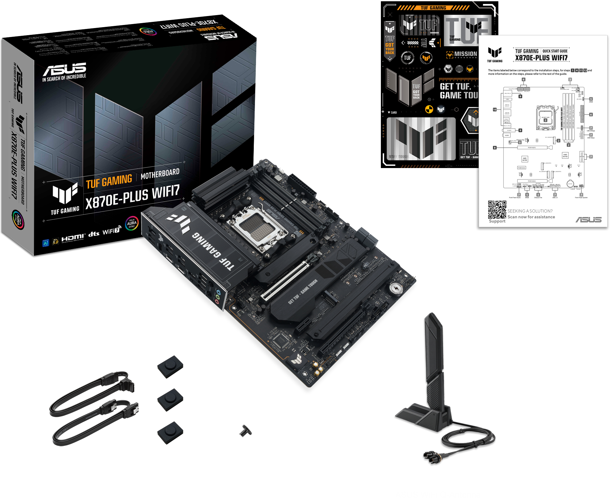 Материнcькая плата ASUS TUF GAMING X870E-PLUS (90MB1M70-M0EAY0)фото