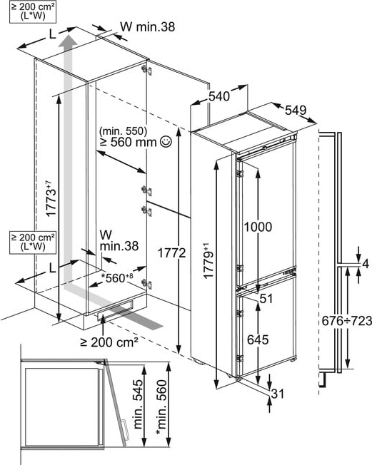 Встраиваемый холодильник Electrolux RNG7TE18S фото 4