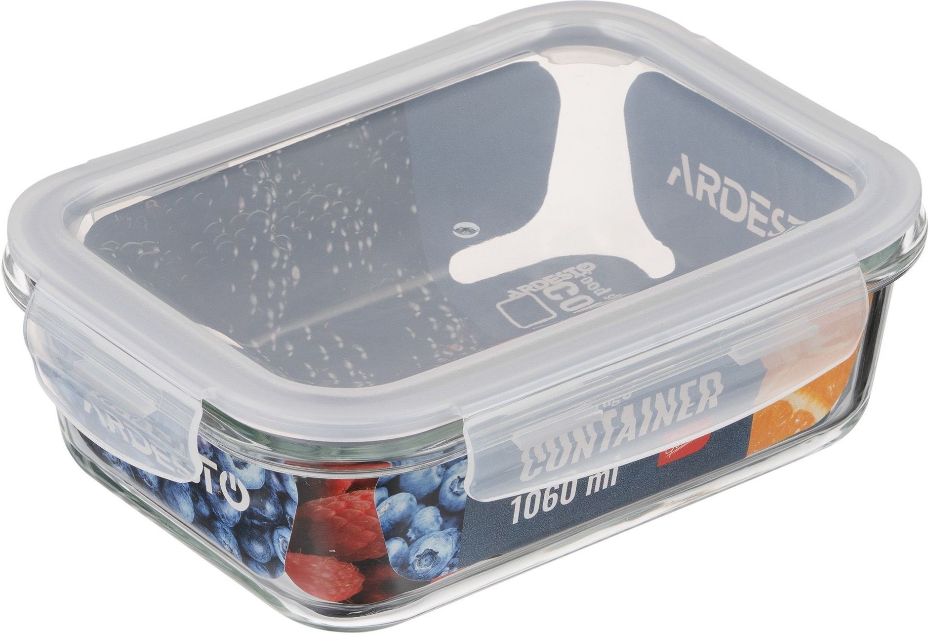 Контейнер для хранения пищевых продуктов Ardesto Gemini 1.06л, прямоугольный (AR1210BRC) фото 3