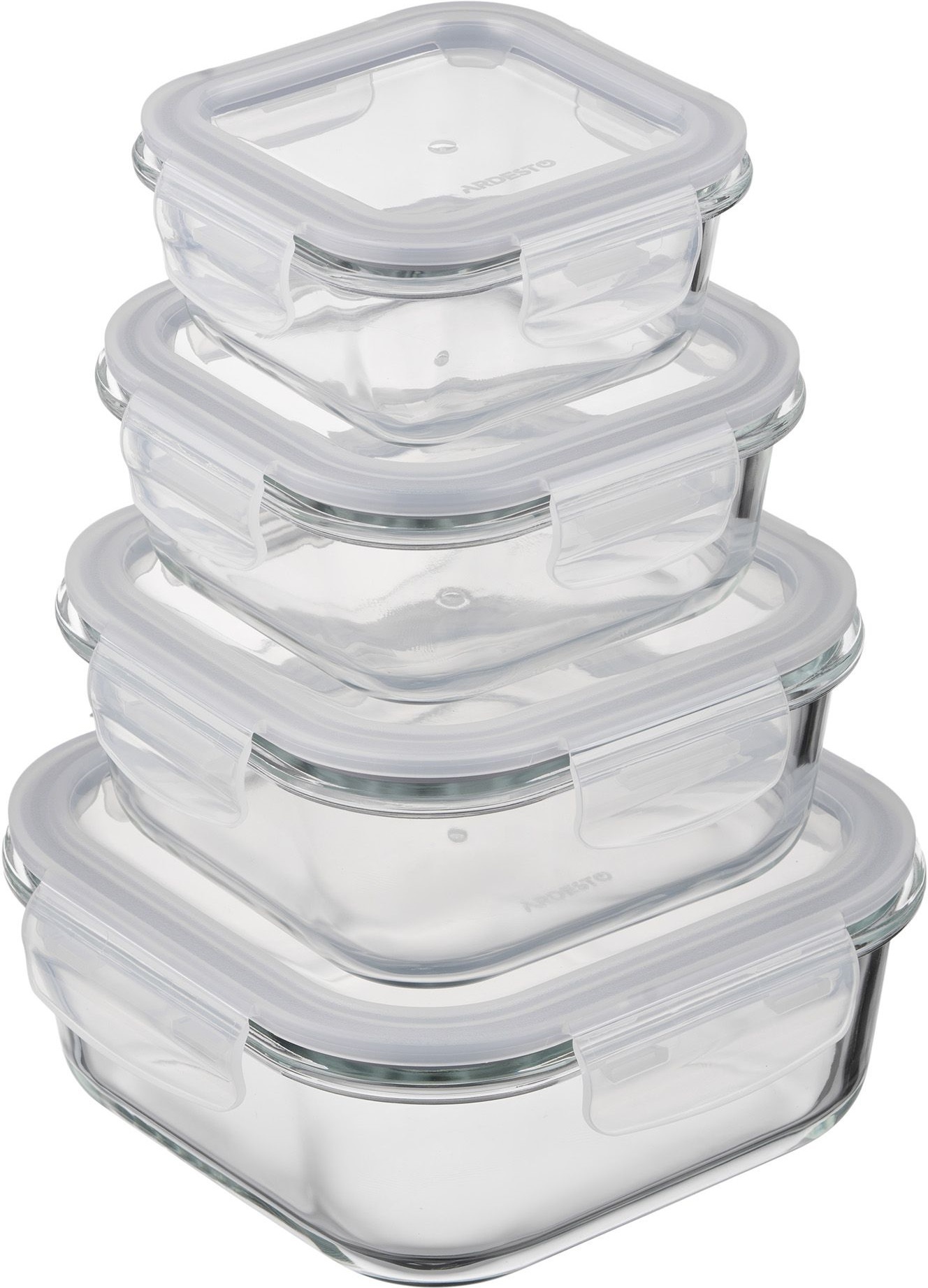 Контейнер для зберігання харчових продуктів ARDESTO Gemini 0.5л, квадратний (AR1250BSQ)фото