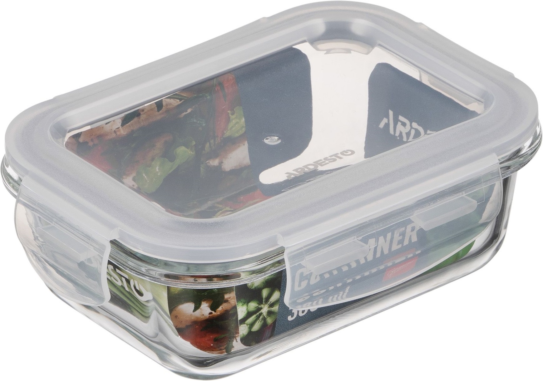 Контейнер для хранения пищевых продуктов ARDESTO Gemini 0.38л, прямоугольный (AR1240BRC) фото 3