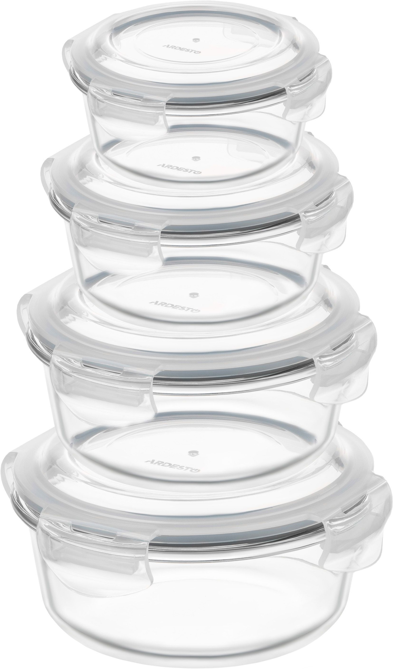 Контейнер для зберігання харчових продуктів ARDESTO Gemini 0.24л, кругл (AR1224BRD)фото