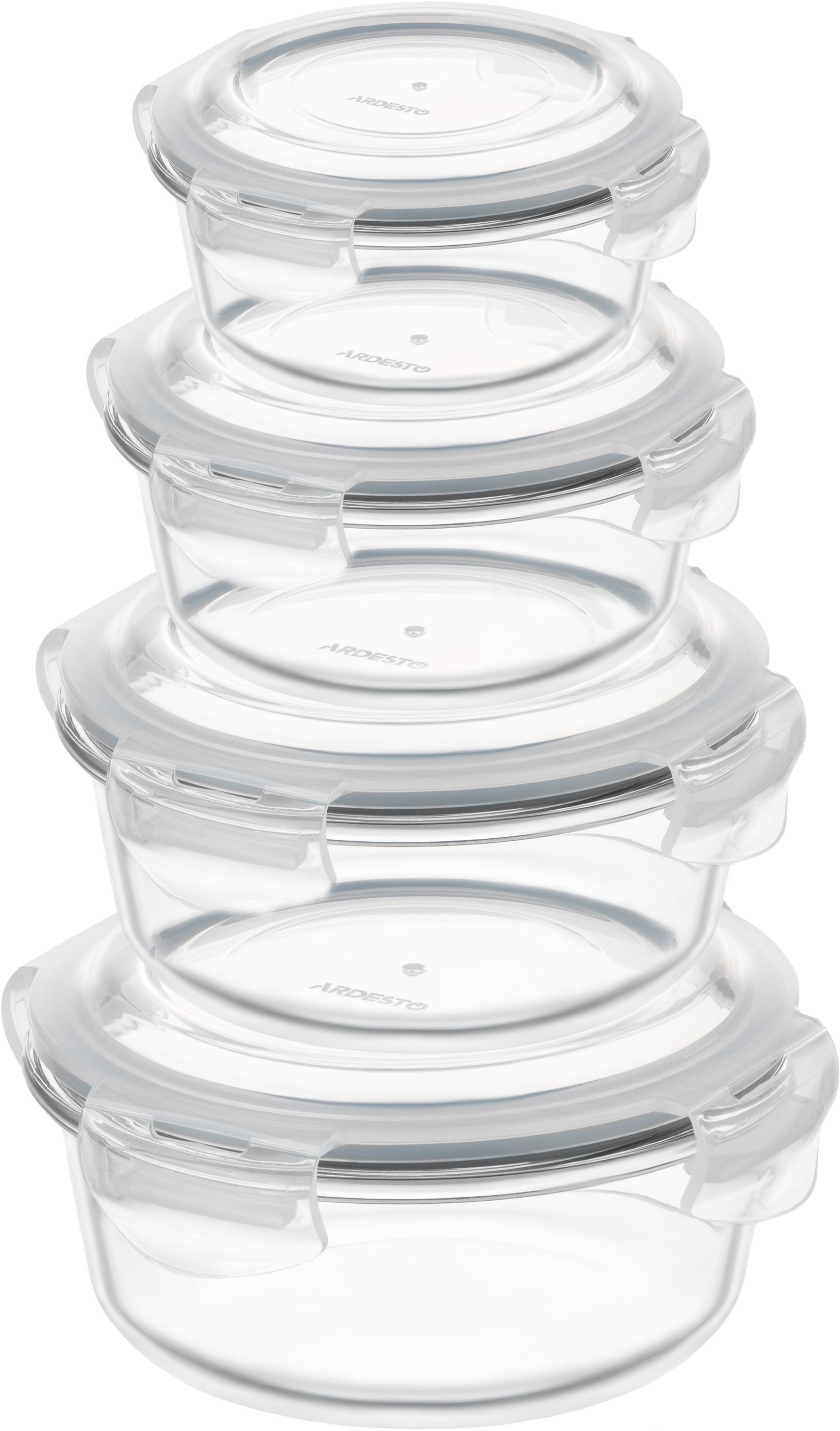 Контейнер для зберігання харчових продуктів ARDESTO Gemini 0.62л, круглий (AR1262BRD)фото