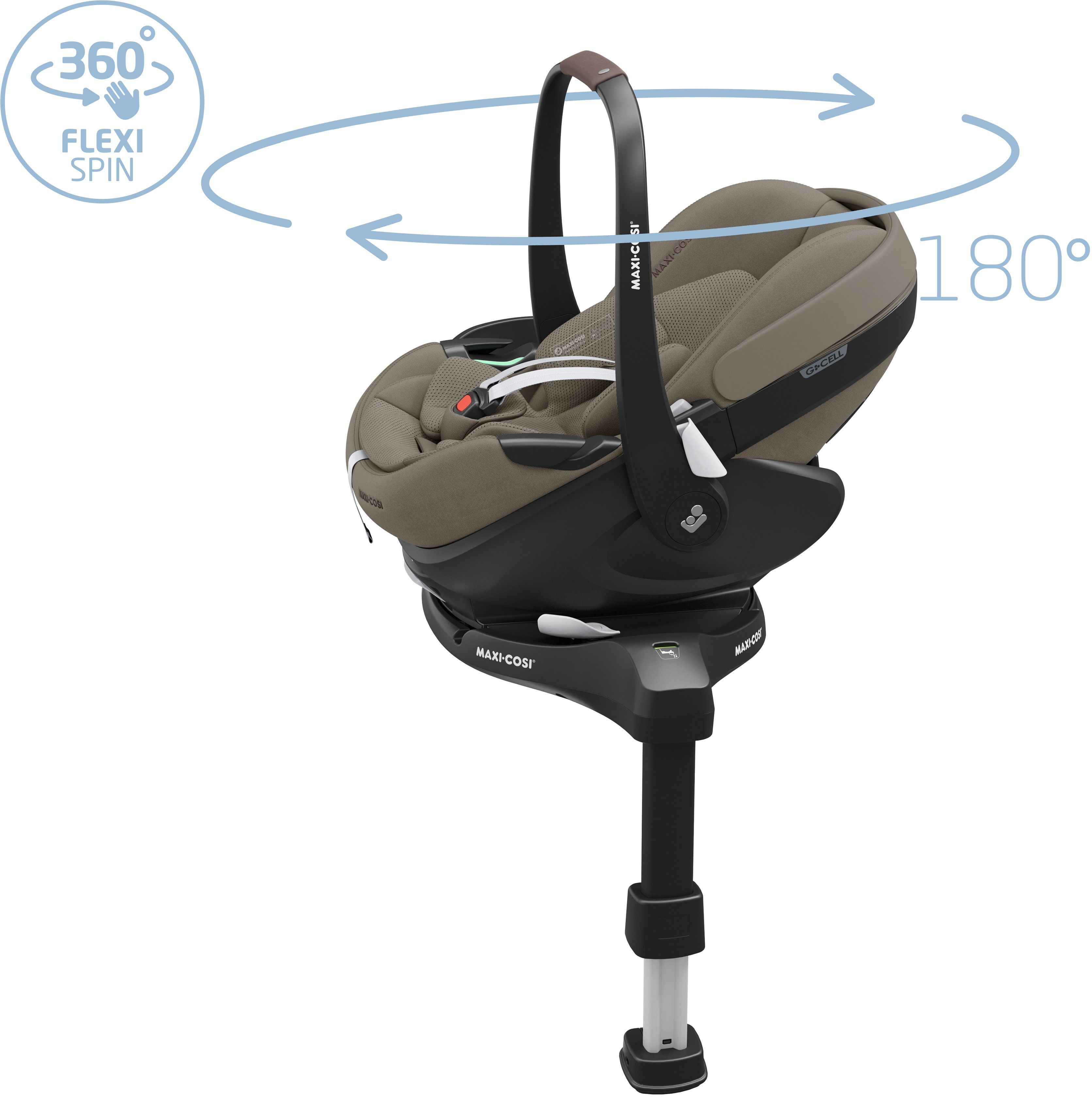 Автокрісло Maxi-Cosi Pebble 360 Pro2 Twillic Truffle (8052470111)фото20
