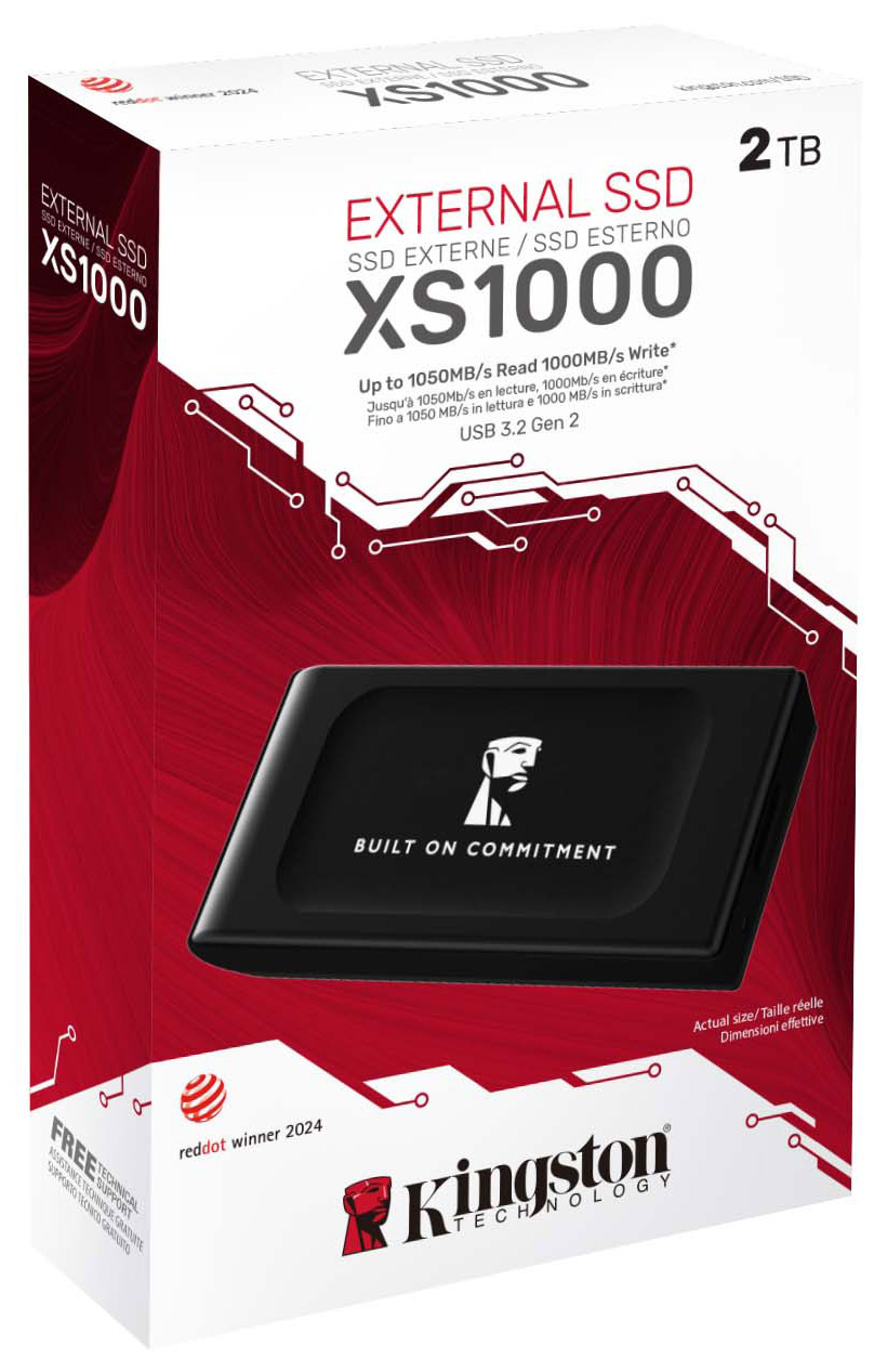 Портативний SSD Kingston 2TB USB 3.2 Gen 2 Type-C (SXS1000/2000GA)фото3