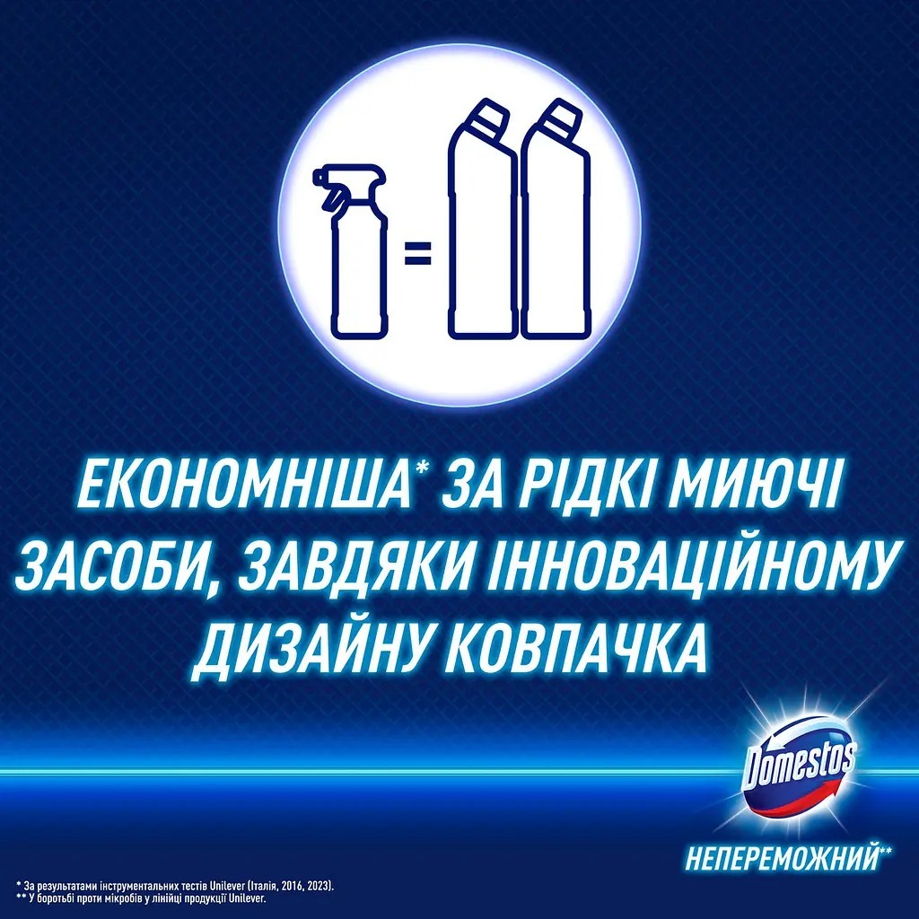 Пена для чистки ванной и унитаза Domestos Power Foam Арктическая свежесть 435 мл фото 6