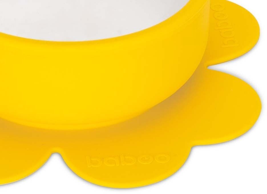 Мисочка силиконовая BABOO с присоской, желтая, 6+ мес (9-021) фото 3