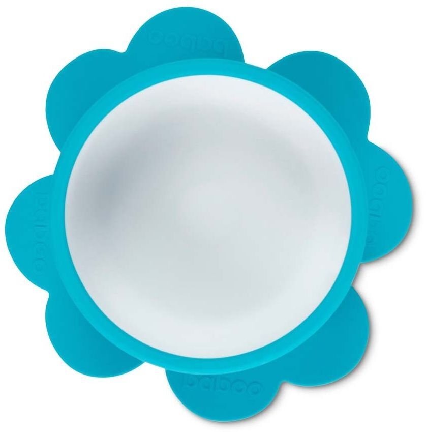 Мисочка силіконова BABOO з основою-присоскою, бірюза, 6+ міс (9-022)фото2