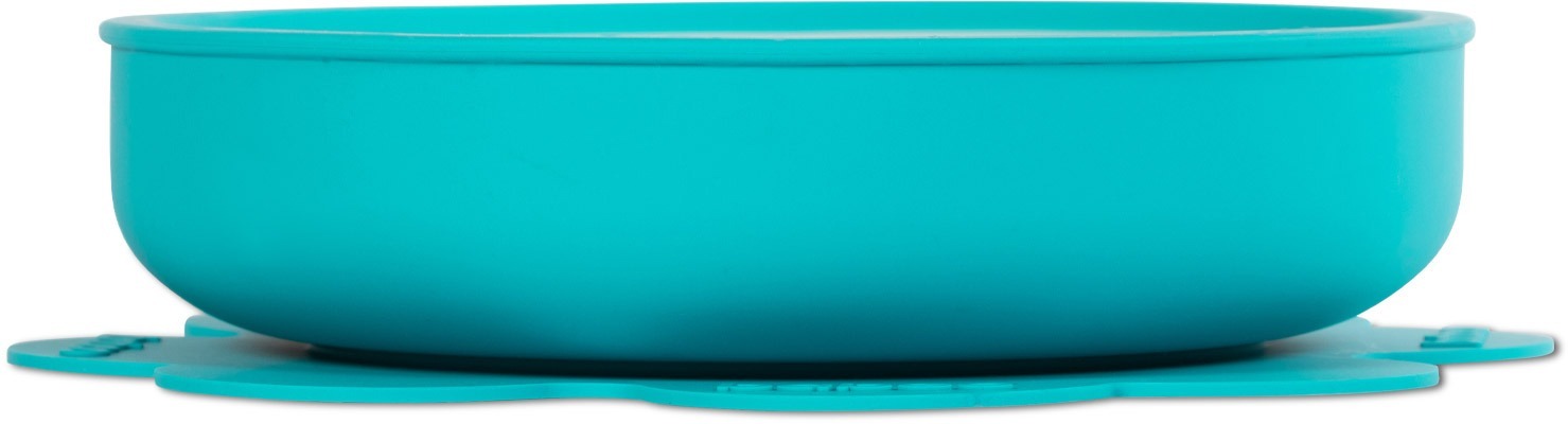 Тарелка силиконовая BABOO с противоскользящим основанием 15см, бирюза, 6+ мес (9-024) фото 3