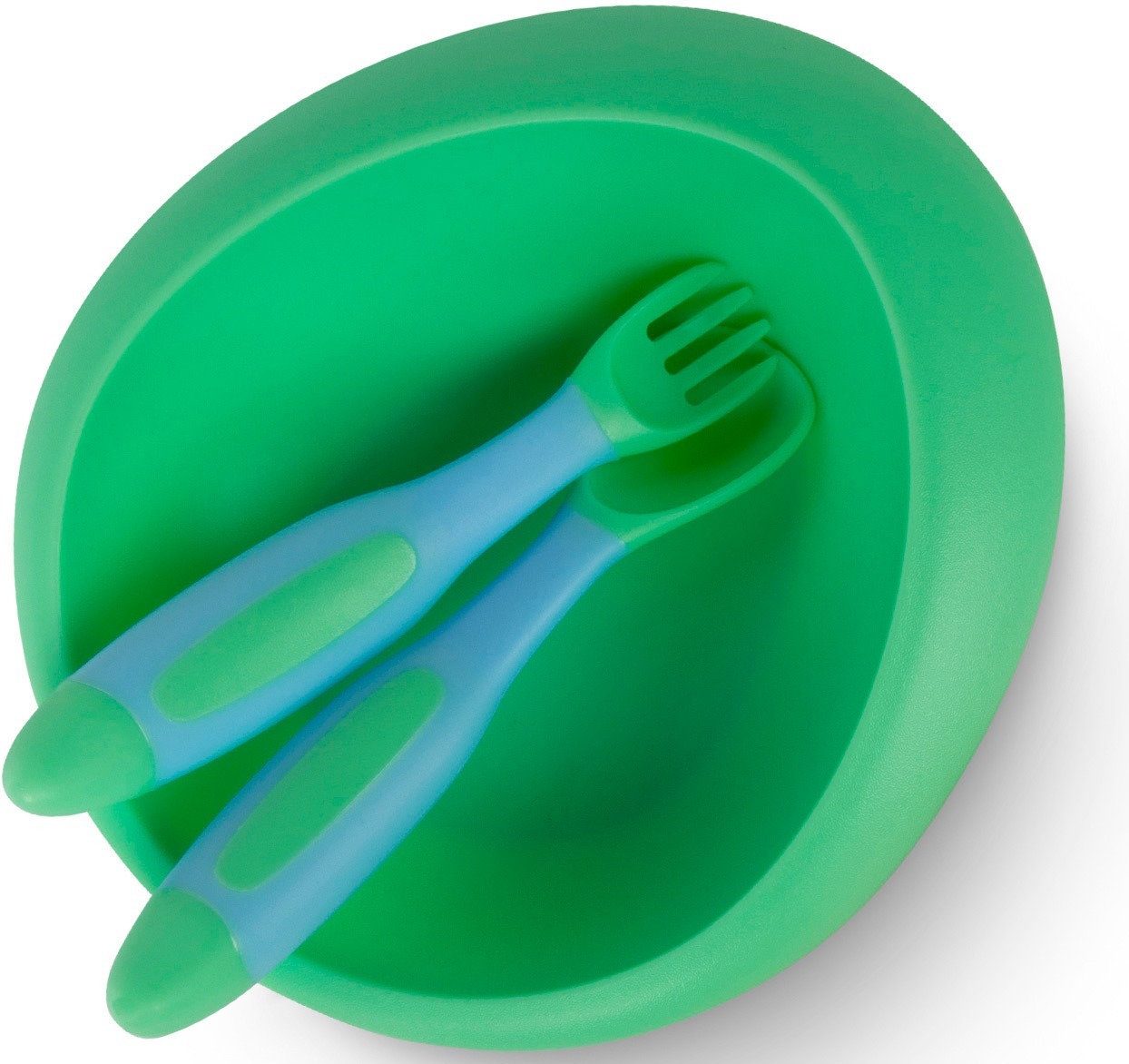 Мисочка в форме НЛО BABOO с присоской, зеленая, 6+ мес (9-032) фото 5