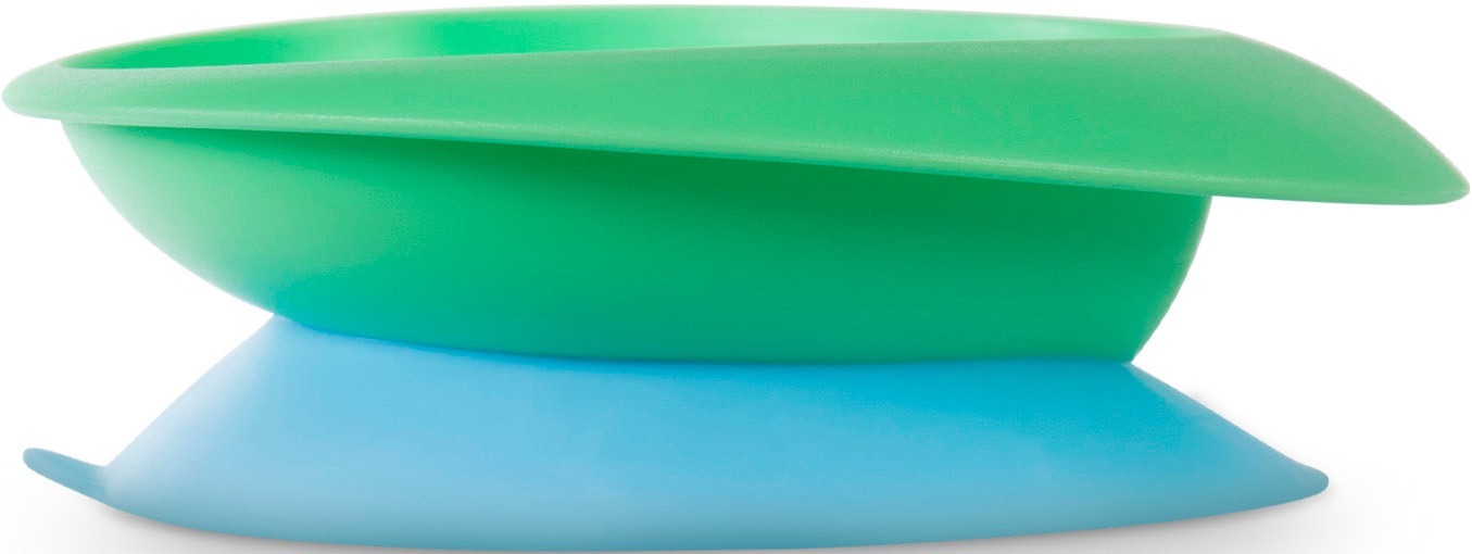 Мисочка в форме НЛО BABOO с присоской, зеленая, 6+ мес (9-032) фото 2