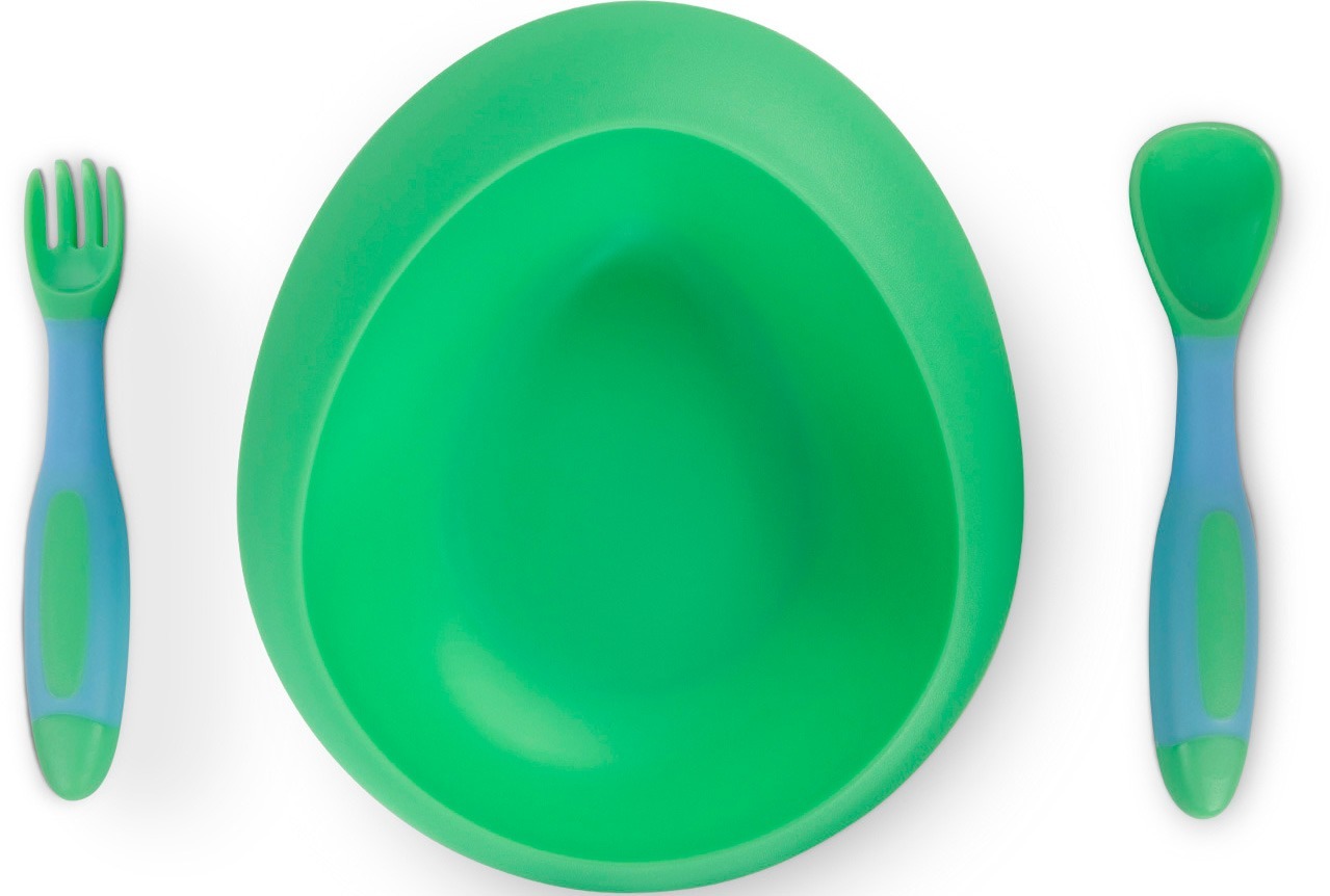 Мисочка в форме НЛО BABOO с присоской, зеленая, 6+ мес (9-032) фото 4