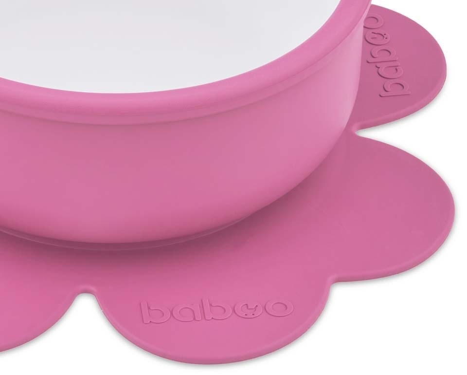 Мисочка силиконовая BABOO с присоской, фиолетовая, 6+ мес (9-036) фото 4