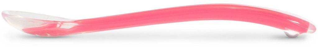 Ложка силиконовая BABOO, розовая, 6+ мес (10-013) фото 3