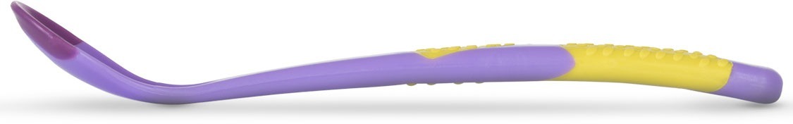 Термочувствительная ложка BABOO, фиолетовая, 4+ мес (10-028) фото 2