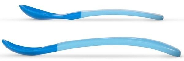 Мягкие ложки BABOO (2 шт) синие, 4+ мес (10-033) фото 2