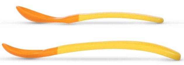 Мягкие ложки BABOO (2 шт.) желтые, 4+ мес (10-035) фото 2