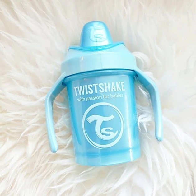 Чашка непроливайка із силіконовим носиком 230мл Twistshake Pearl Blue Mini (78399)фото3
