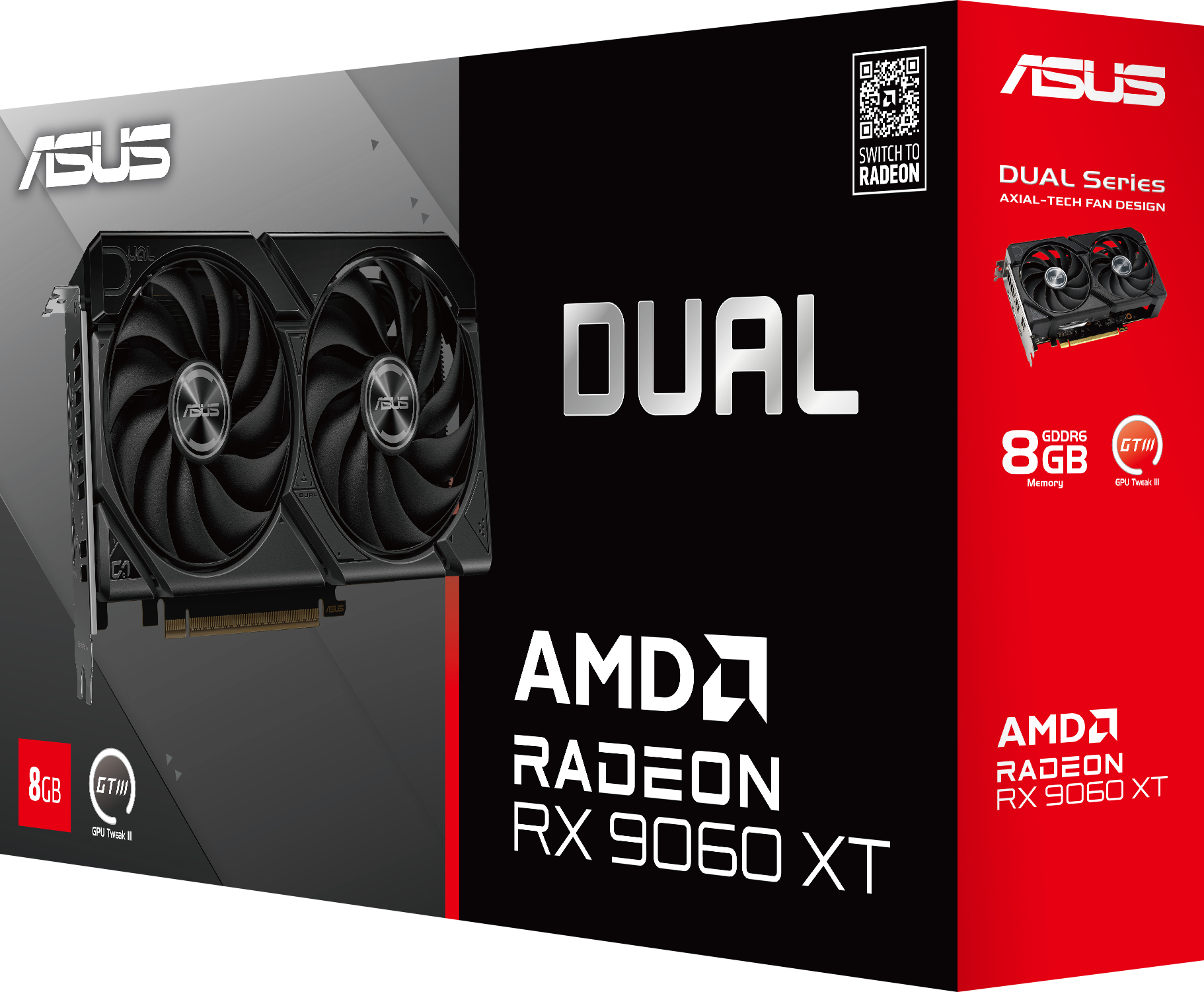Видеокарта ASUS Radeon RX 9060 XT 8GB GDDR6 DUAL-RX9060XT-8G (90YV0MI1-M0NA00) фото 16