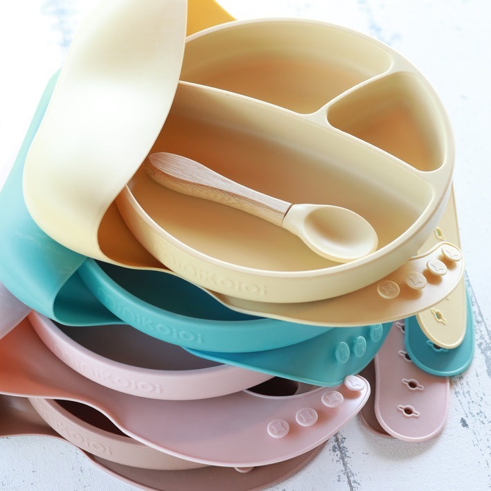 Набор для кормления силиконовый MiniOiOi BLW SetII-MellowYellow (101070019) фото 2