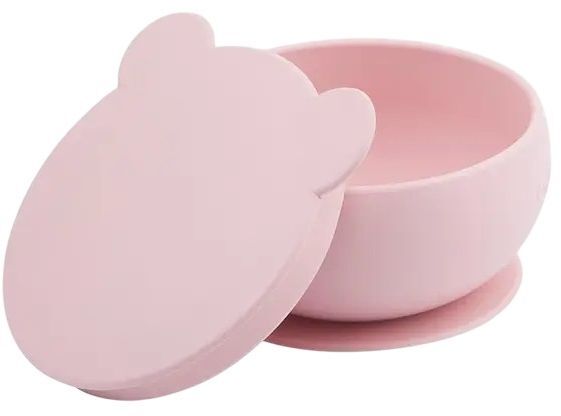 Глубокая тарелка с крышкой на присоске MinikOiOi Bowly - Pinky Pink (101080002) фото 2