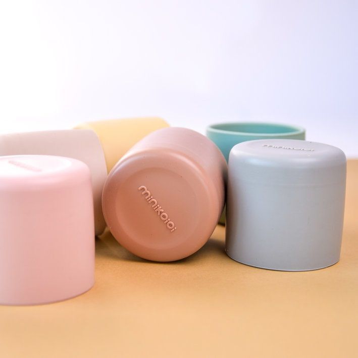 Чашка силиконовая MinikOiOi Mini Cup - Powder Grey (101100004) фото 4