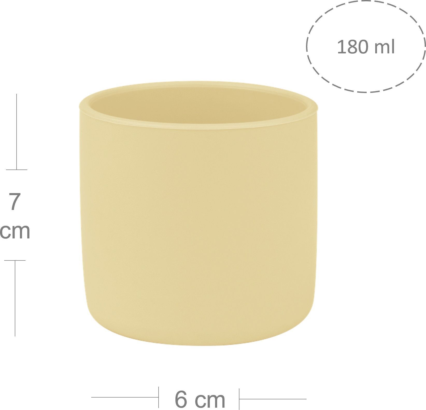 Чашка силиконовая MinikOiOi Mini Cup - Mellow Yellow (101100006) фото 2