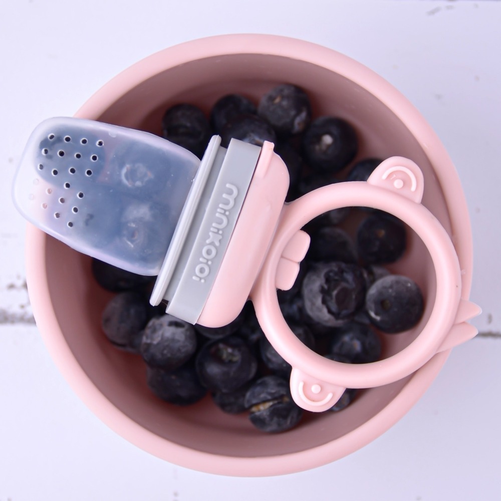 Ніблер силіконовий MinikOiOi Pulps - Pinky Pink / Powder Grey (101130005)фото5