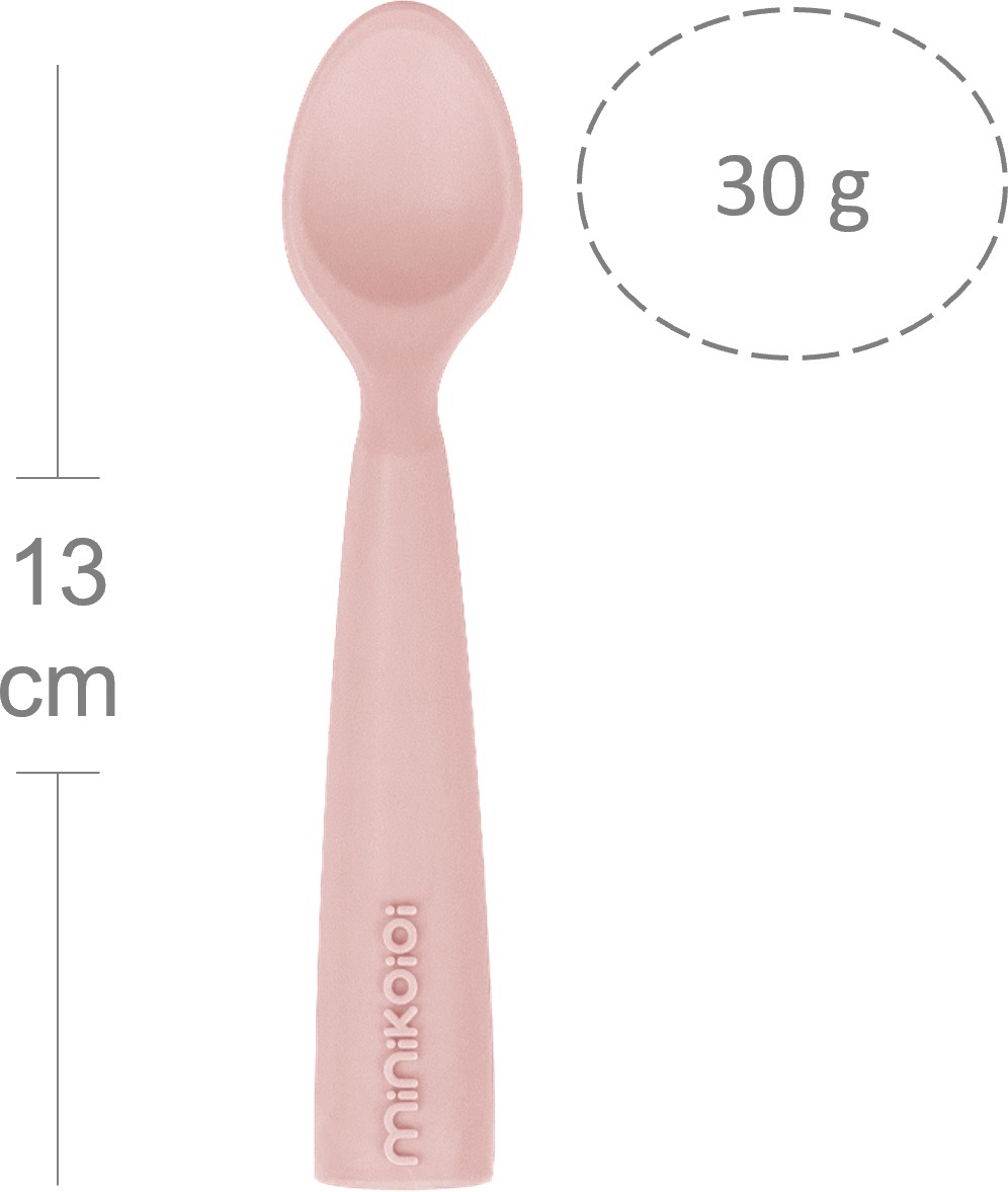 Ложка силіконова MinikOiOi Scooper - Pinky Pink (101140002)фото2