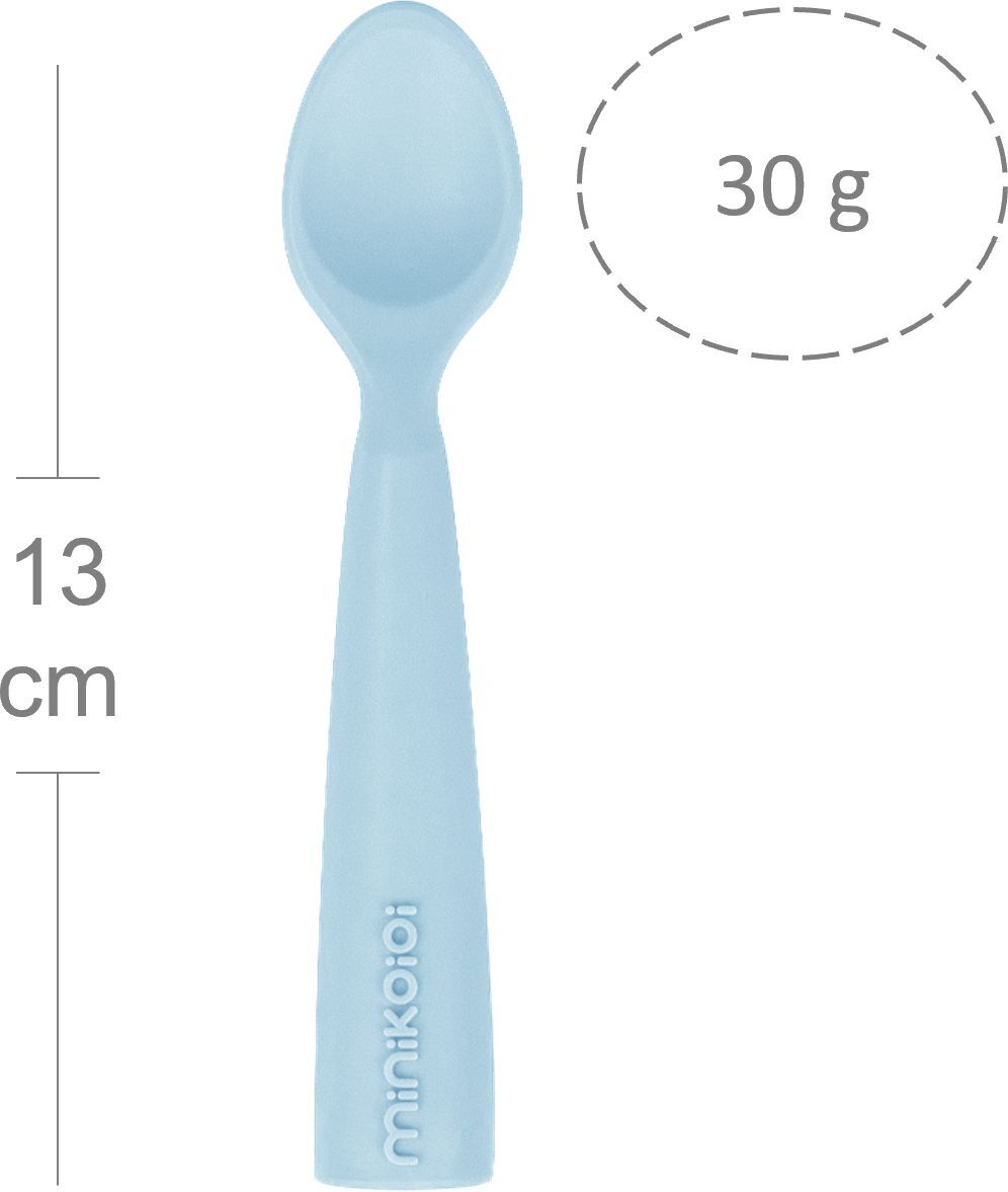 Ложка силіконова MinikOiOi Scooper - Mineral Blue (101140003)фото2