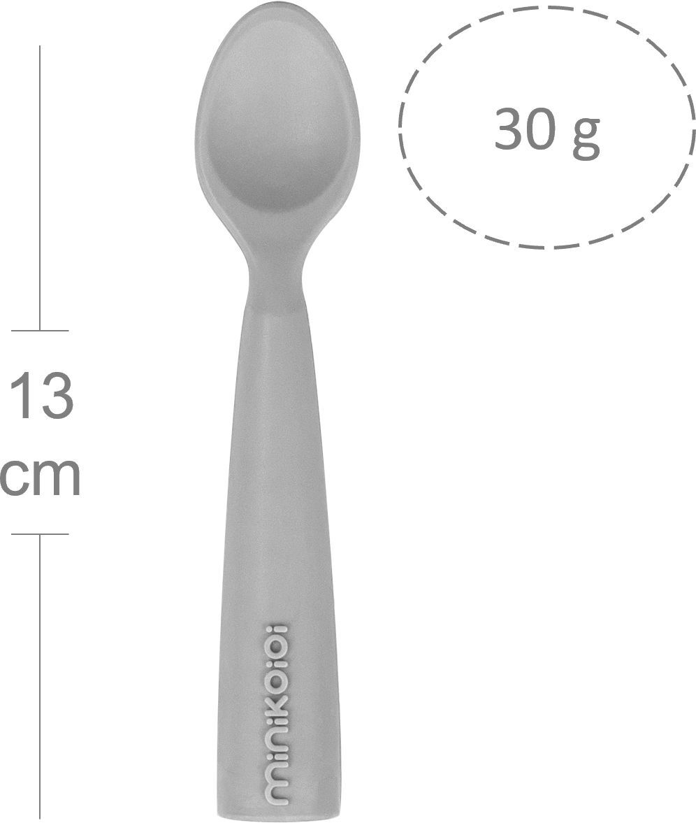 Ложка силіконова MinikOiOi Scooper - Powder Grey (101140004)фото2
