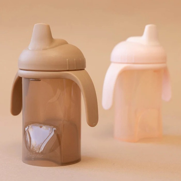 Чашка непроливайка із силіконовим носиком Difrax, Caramel (704 Caramel)фото2