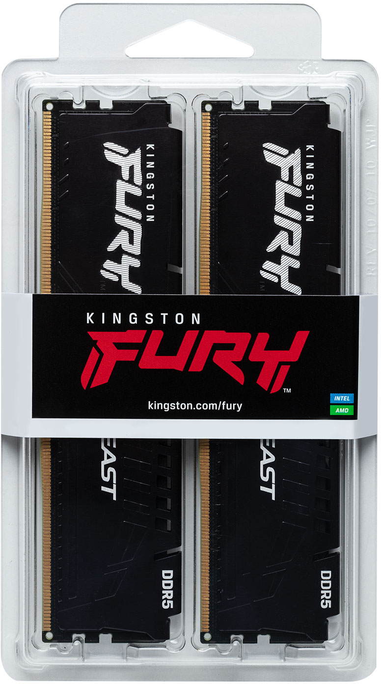 Пам'ять ПК Kingston DDR5 32GB KIT (16GBx2) 6000 FURY Beast EXPO (KF560C36BBE2K2-32)фото3