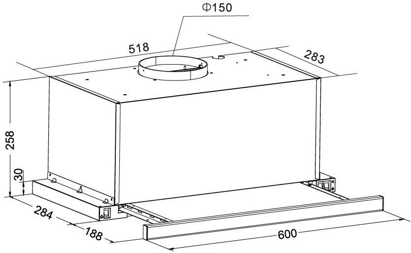 Вытяжка Hansa OTP6241BH фото 2