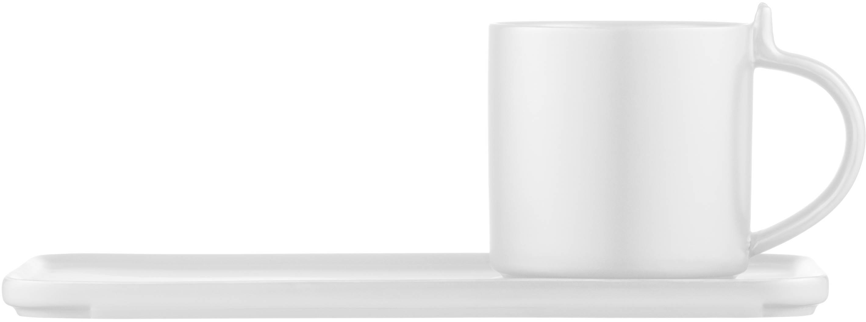 Набор чашки с блюдцем ARDESTO, 250мл, фарфор, белый (AR3073WS) фото 2