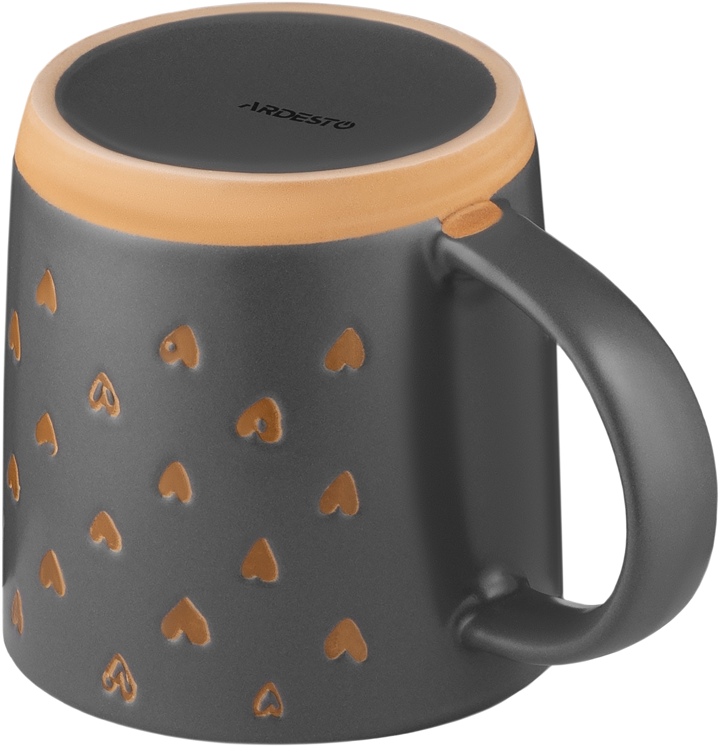 Чашка ARDESTO Alda, 365мл, кераміка, сірий (AR3496)фото5