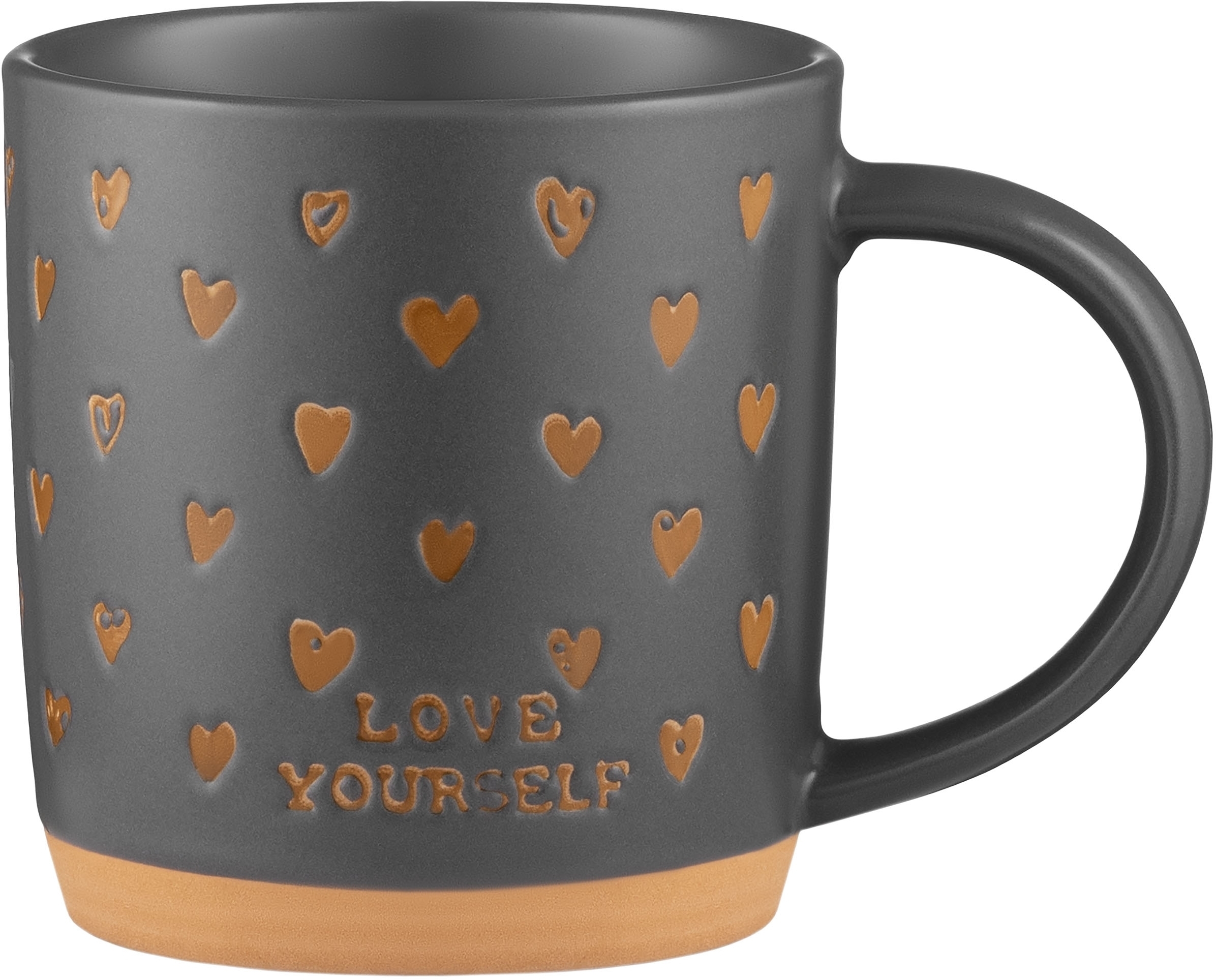 Чашка ARDESTO Alda, 365мл, кераміка, сірий (AR3496)фото3