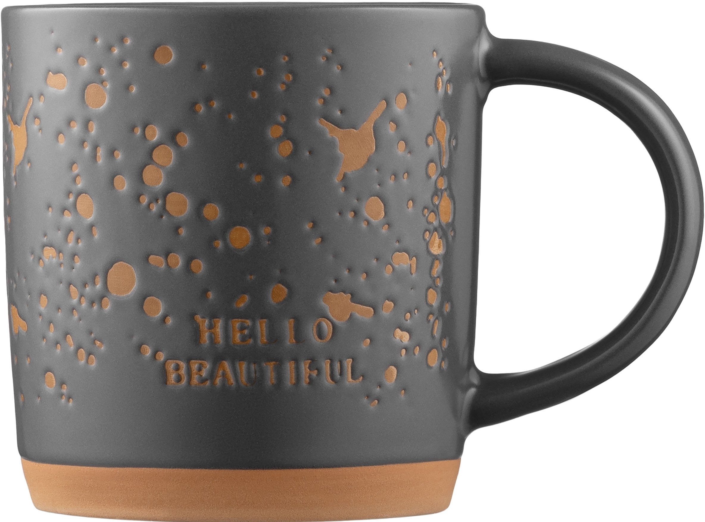 Чашка ARDESTO Alda, 365мл, кераміка, сірий (AR3497)фото2