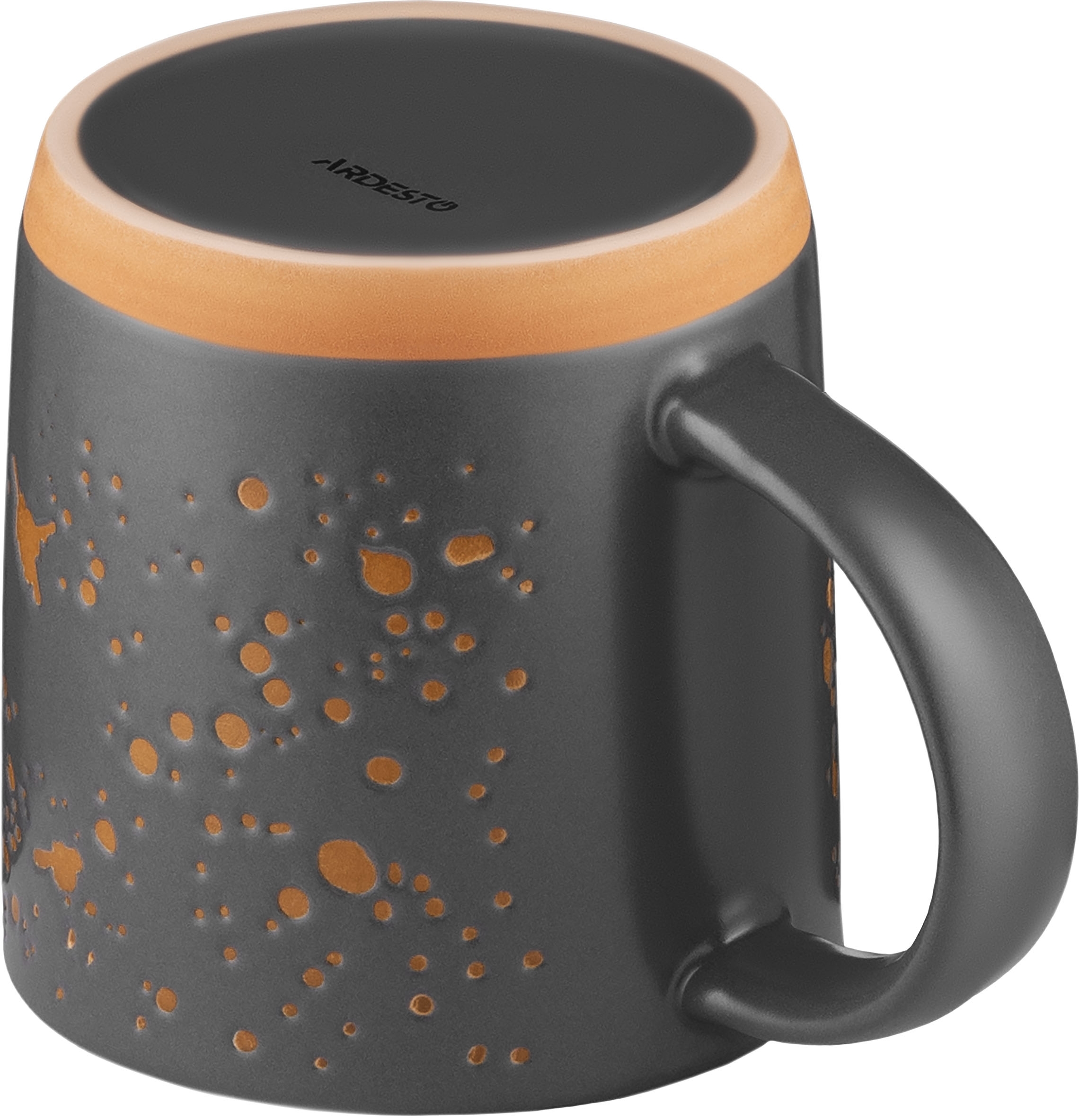 Чашка ARDESTO Alda, 365мл, кераміка, сірий (AR3497)фото5