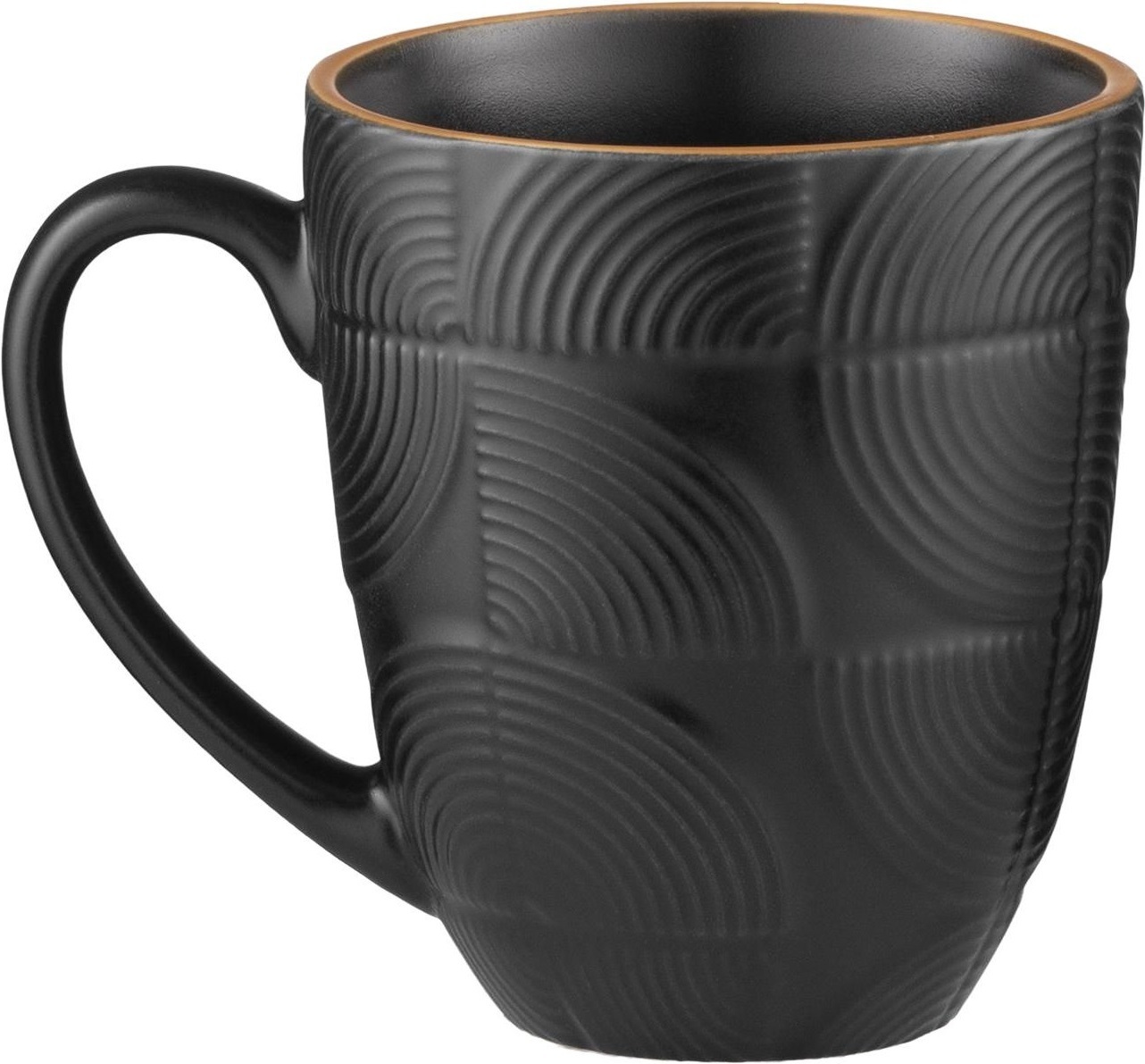 Чашка ARDESTO Dafne, 380мл, керамика, черный (AR3068BK) фото 3