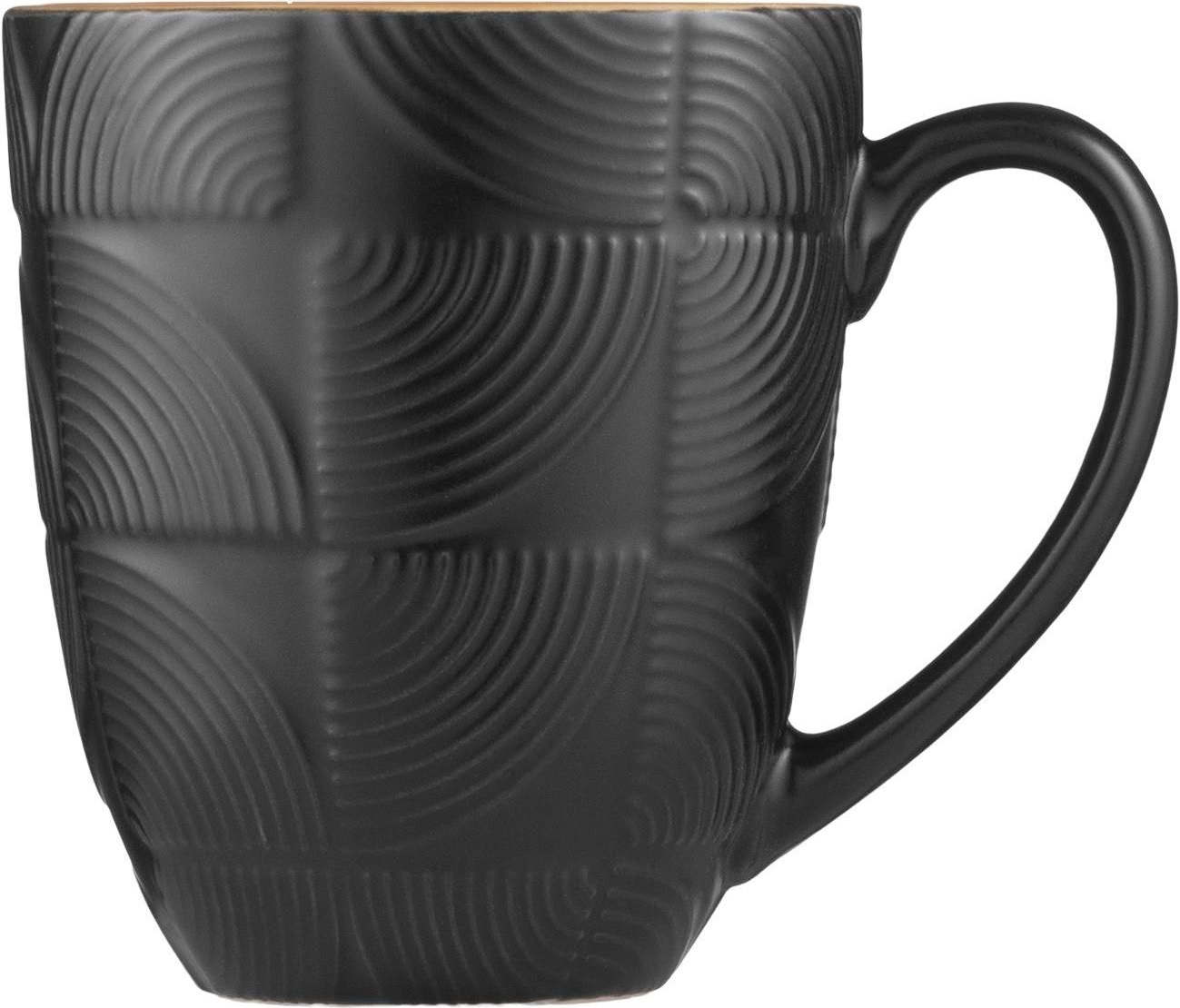 Чашка ARDESTO Dafne, 380мл, керамика, черный (AR3068BK) фото 2