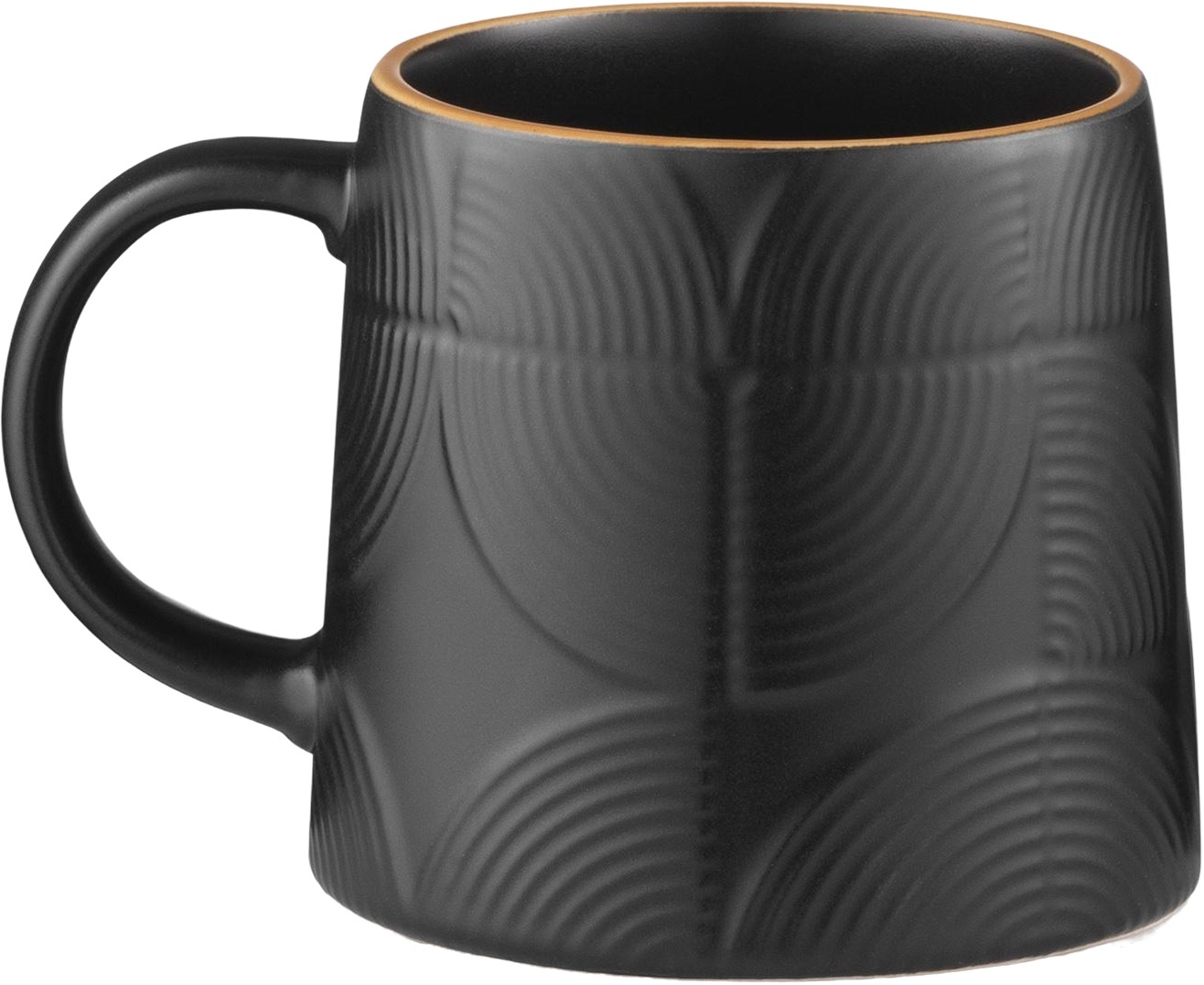 Чашка ARDESTO Dafne, 420мл, керамика, черный (AR3067BK) фото 3