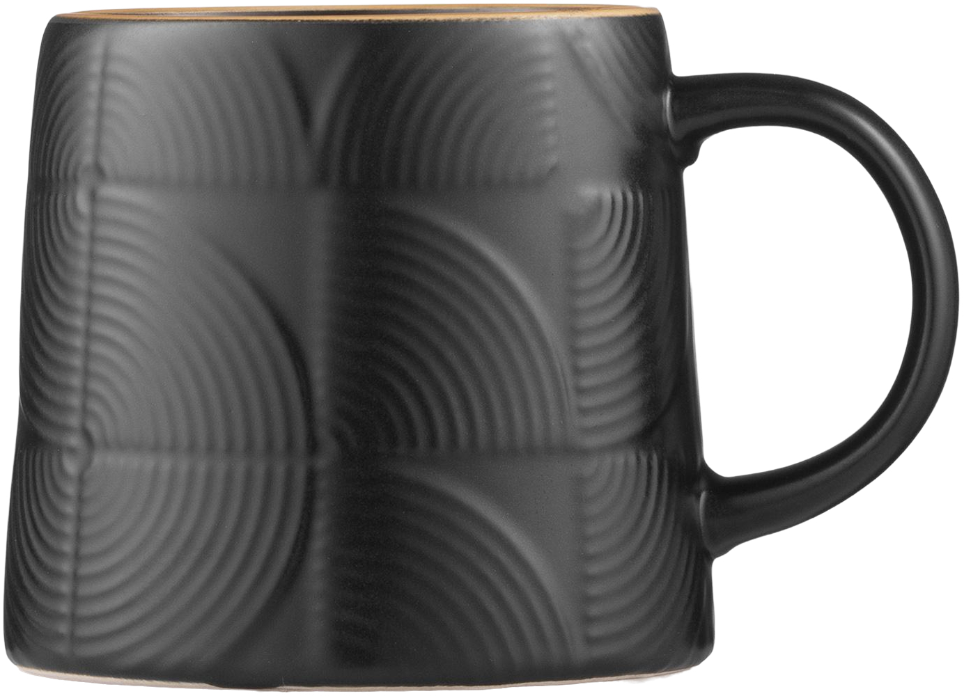 Чашка ARDESTO Dafne, 420мл, керамика, черный (AR3067BK) фото 2