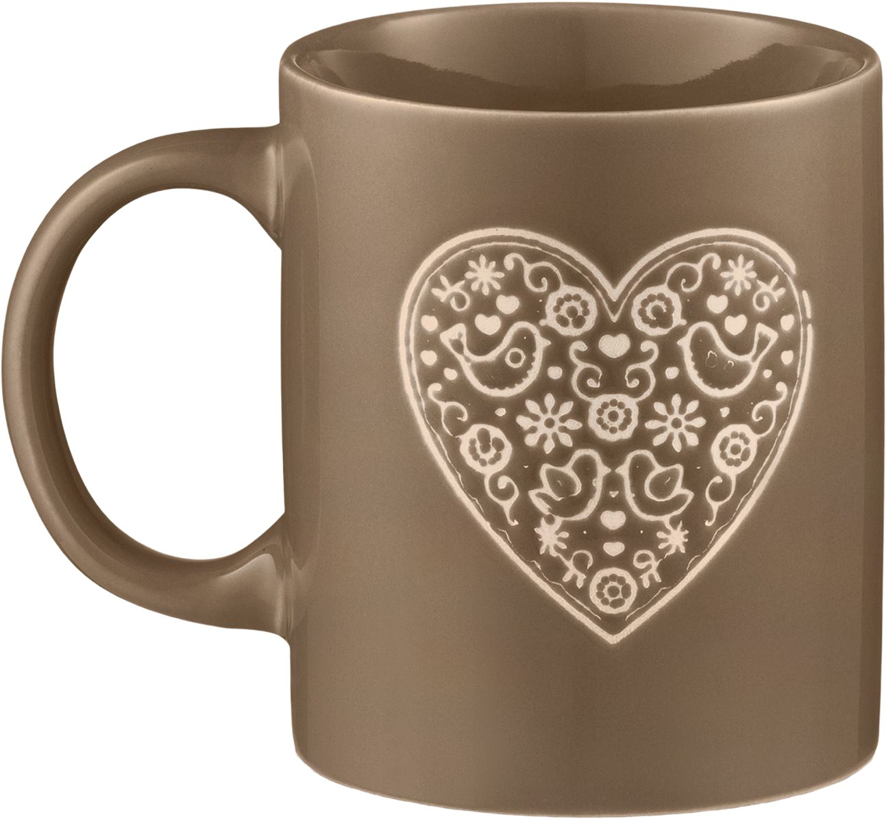 Чашка ARDESTO Heart, 320мл, кераміка, сірий (AR3074G)фото3