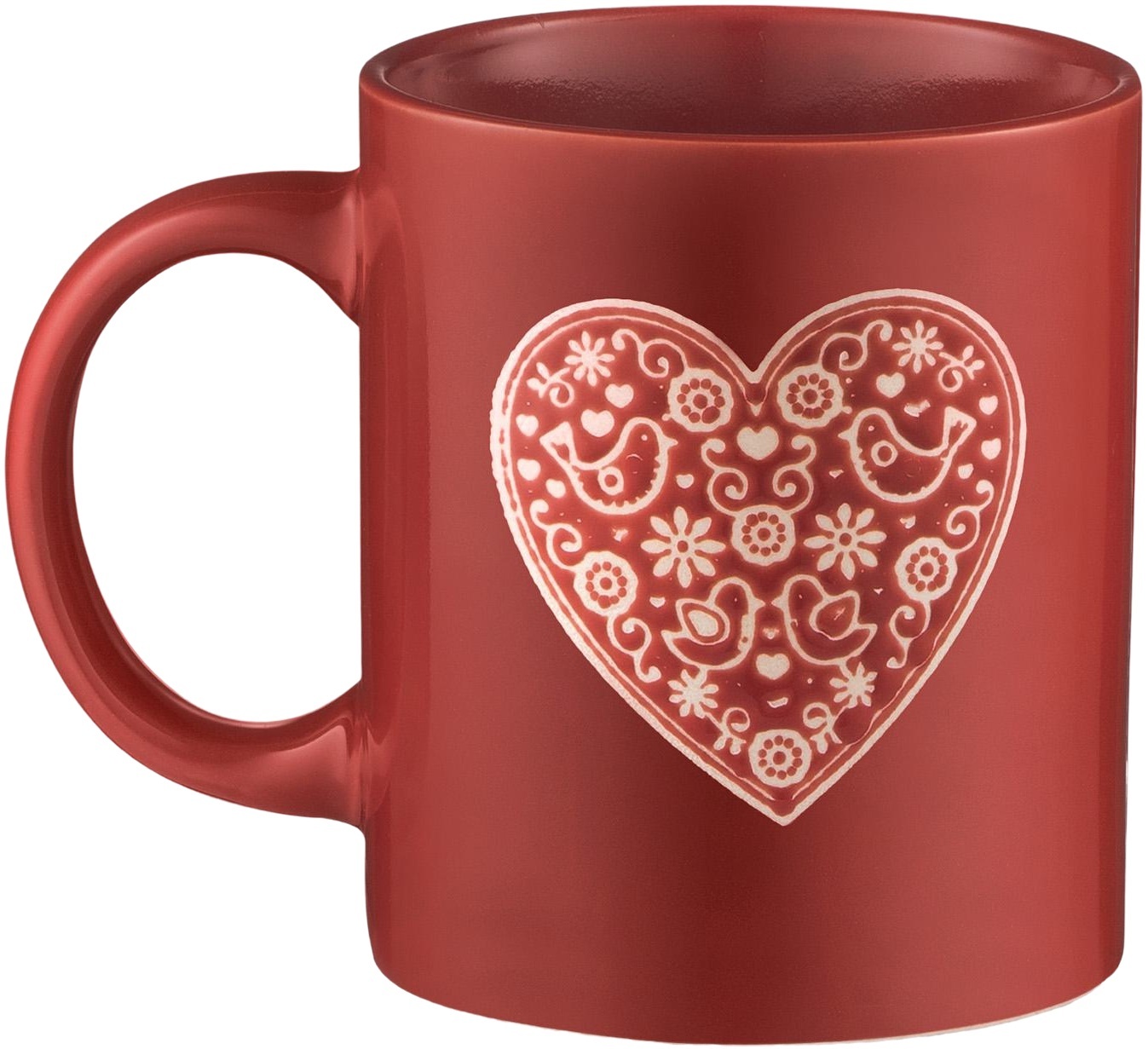 Чашка ARDESTO Heart, 320мл, керамика, красный (AR3074R) фото 3